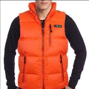 RLX Ralph Lauren Orange Down Vest